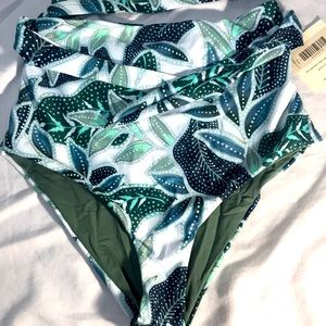 Mara Hoffman High Waist Bikini in Sage Tree